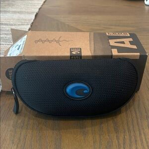 Costa sunglass Case black with Blue Accent